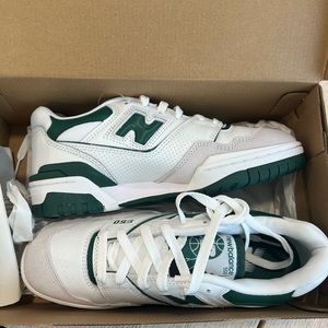 New Balance 550 White and Green. StockX verified.